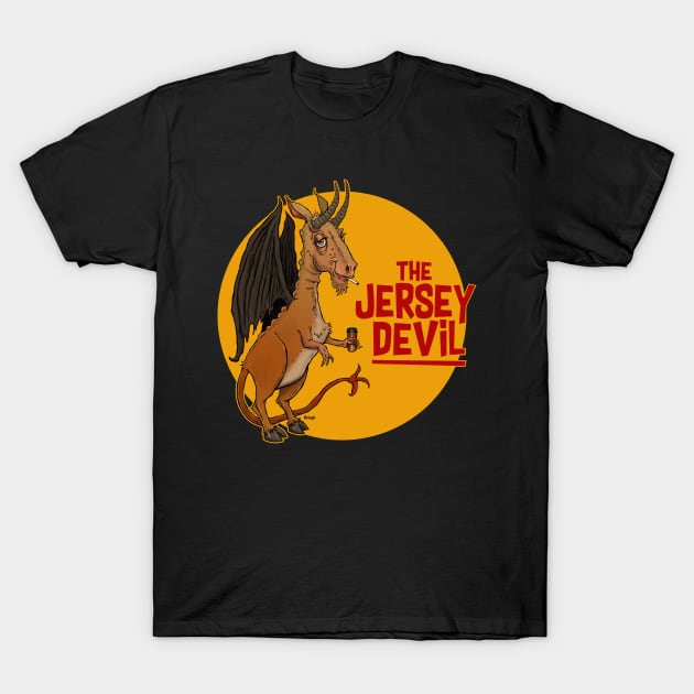 The Jersey Devil (Moon) T-Shirt by mcillustrator